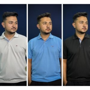 Premium Pk Polo Light beige, sky, black