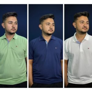 Premium Pk Polo Lemon, navy, white